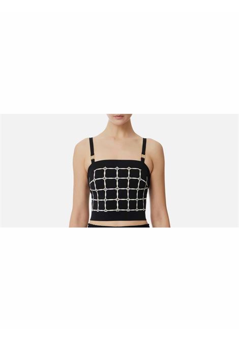 jaquard logo tricot ELISABETTA FRANCHI | Top | TK32B51E2685